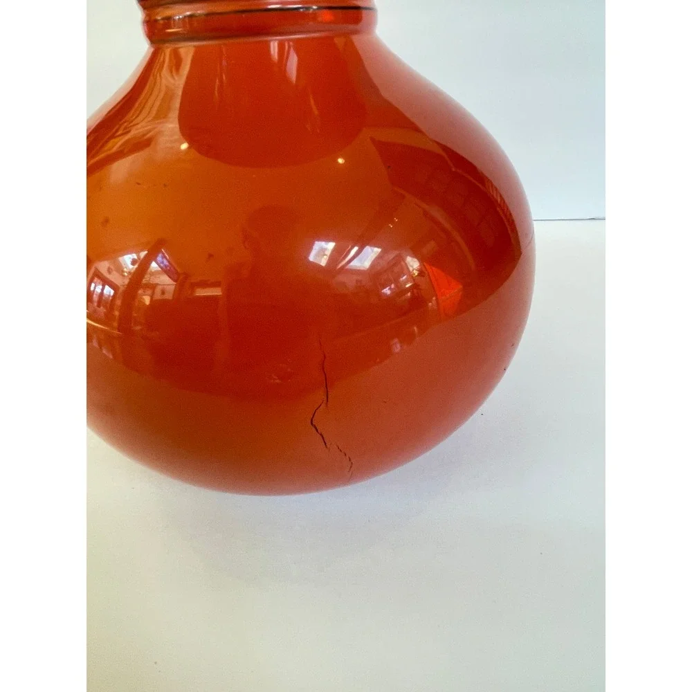 Y6616 FLOWER VASE Negoro Lacquer signed Japan ikebana arrangement antique